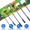 6 In 1 Aquarium Cleaning Tools Fish Tank Cleaner Set with 24.4-37in Handle Gravel Rake Fish Net Algae Scraper Algae Brush Right Angle Sponge Flat Spon