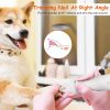 4 In 1 Electric Pet Dog Cat Grooming Kit Cordless Rechargeable Pet Hair Trimmer Shaver Set Low Noise Nail Grinder with 4 Guide Combs