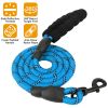 5FT Dog Leash Dog Training Walking Lead w/ Foam Handle Highly Reflective Treads Strong Nylon Dog Rope For Small Medium Dogs