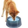 No Spill Dog Cat Water Bowl Spill Proof Slow Water Feeder 47.35oz Pet Water Dispenser Travel Dog Bowl for Dogs/Cats/Pets