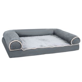 Dog Bed Pet Bed Sofa Dog Couch Pet Cushion Carpet Mattress with Washable and Removable Cover for Medium Large Dogs (Option: PetBed DarkGreyXL)