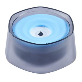 No Spill Dog Cat Water Bowl Spill Proof Slow Water Feeder 47.35oz Pet Water Dispenser Travel Dog Bowl for Dogs/Cats/Pets (Option: DogWaterBowl Blue)
