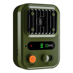 Ultrasonic Anti-Barking Device Rechargeable Auto Dog Bark Control Deterrent Box Training Device IPX4 Waterproof with 3 Frequency Max 32.8Feet Sensing (Option: AntiBarkDevice Green)